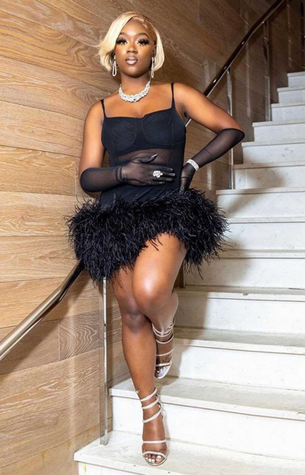 Spring Strapless Backless Slim Hip Skirt