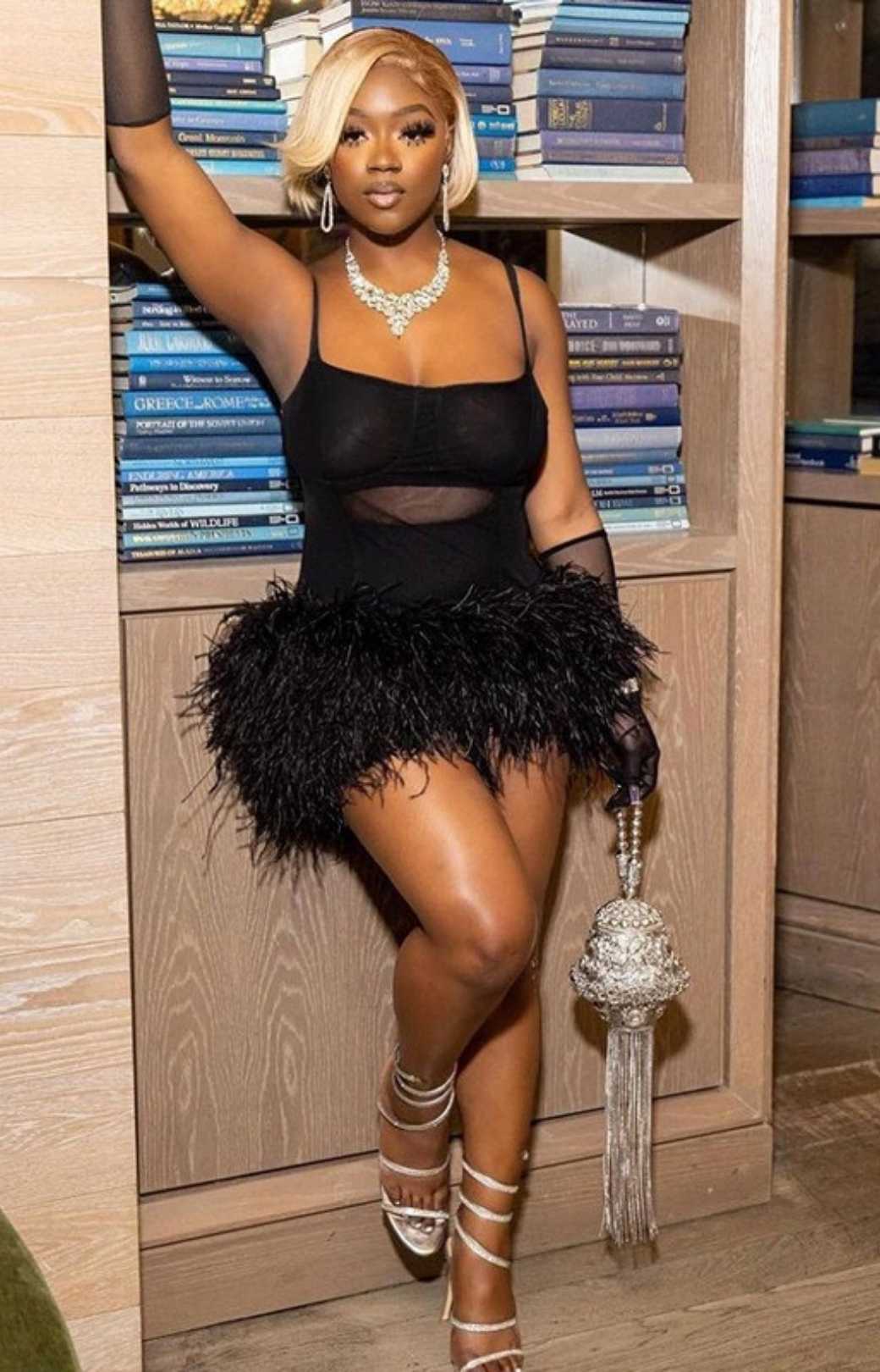 Spring Strapless Backless Slim Hip Skirt