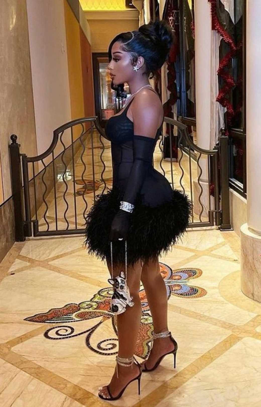 Spring Strapless Backless Slim Hip Skirt