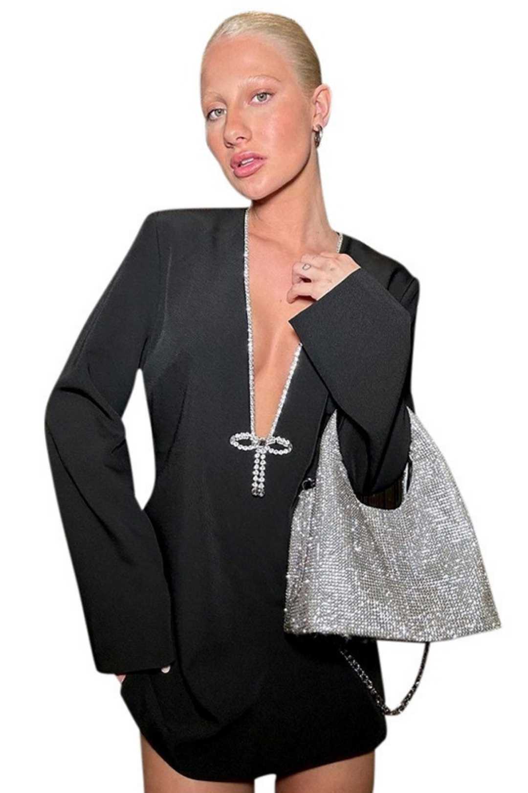 V-neck Long-sleeved Fashion Hot Girl Dress