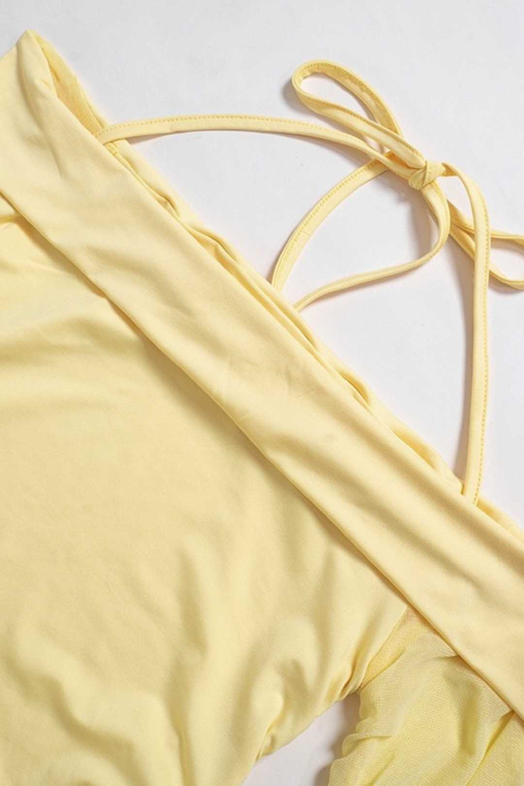 New One-shoulder Bell Sleeve Sexy Dress