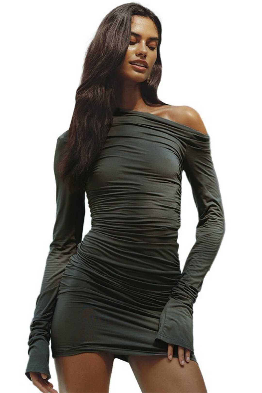Long-sleeved Slim Hot Girl Dress