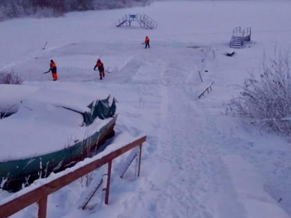 Начались подготовительные работы для крещенских купаний