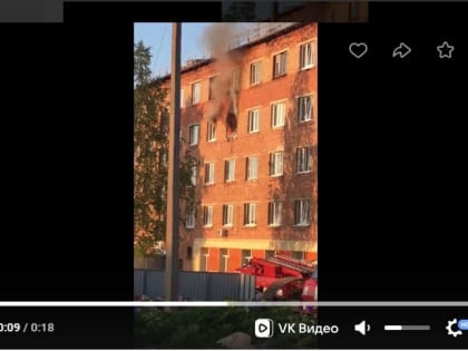 50 человек эвакуированы, двое спасены на пожаре в Выльгорте