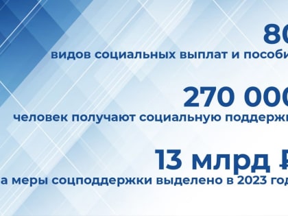 Комплекс мер социальной поддержки в Коми включает в себя около 80 видов социальных выплат и пособий