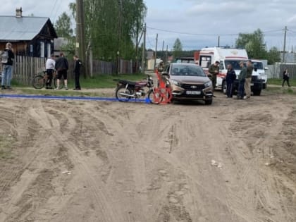 В Коми столкнулись мопед и автомобиль