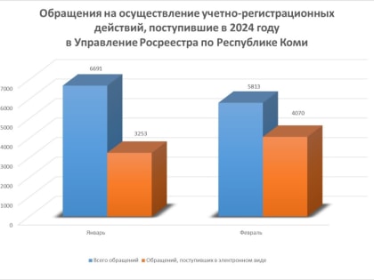 Статистика учетно-регистрационных действий  за 2 месяца 2024 года