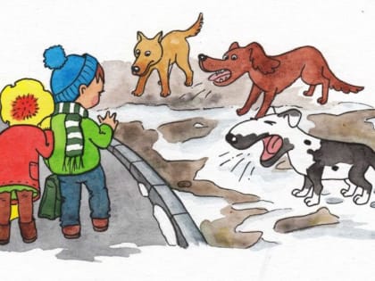 Правила поведения людей в случае встречи с бездомными животными: памятка