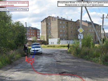 В больницу Ухты пришел травмированный мотоциклист