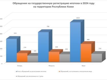 Статистика учетно-регистрационных действий  за 3 месяца 2024 года