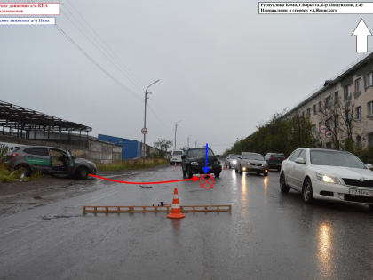В Воркуте водитель не уступил дорогу и устроил ДТП