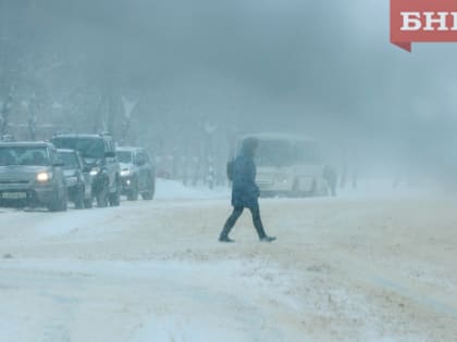 На юге Коми ждут метель и снег с дождем