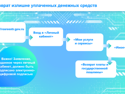 Как подать заявление о возврате излишне уплаченных денежных средств, не выходя из дома?
