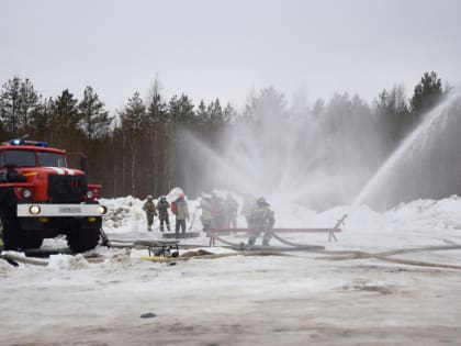 В Ухте прошли командно-штабные учения по ликвидации условного лесного пожара