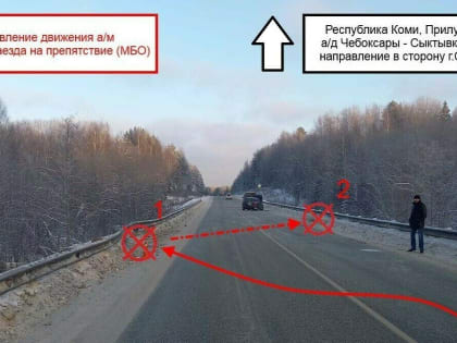 В Прилузье иномарка дважды въехала в бетонное ограждение