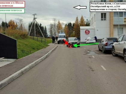 В Сыктывкаре под колёса Skoda попала восьмилетняя девочка