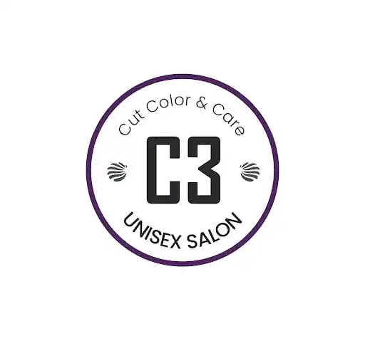 C3 Unisex Salon logo design in Sangli