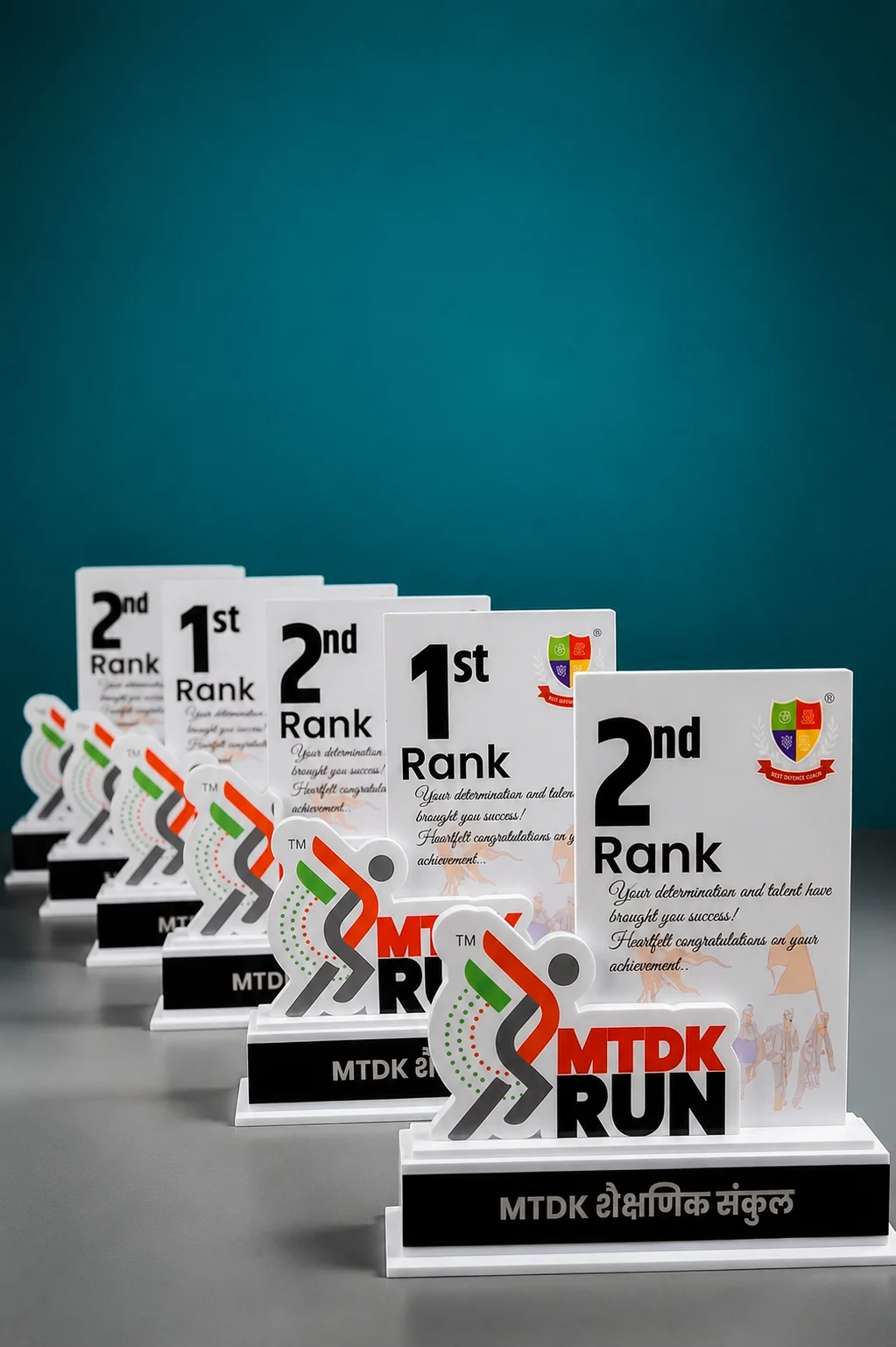Sangli Marathon finisher trophy and medal design