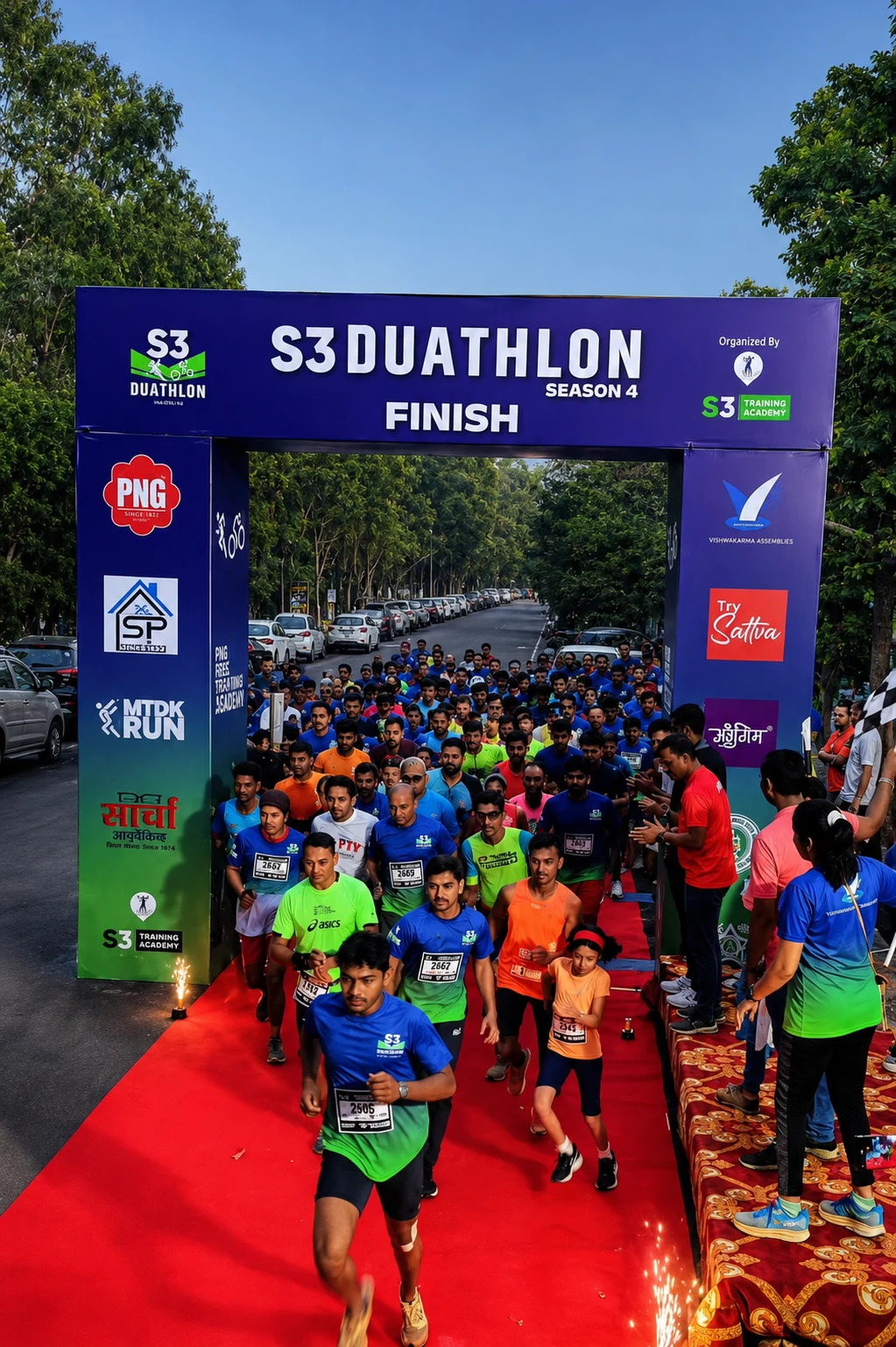 Sangli Marathon grand start and finish arch design