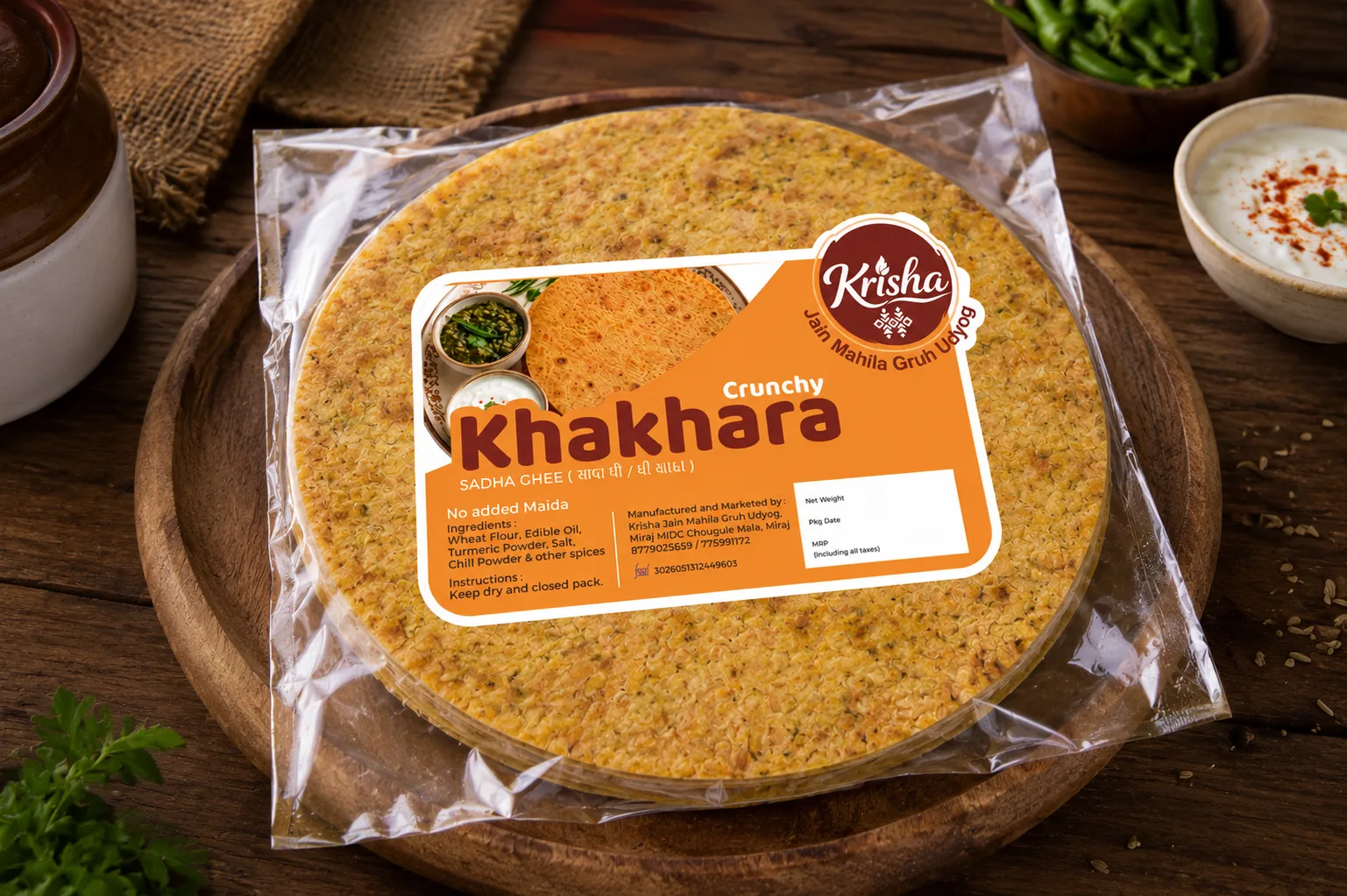 Krisha Khakhra Packaging