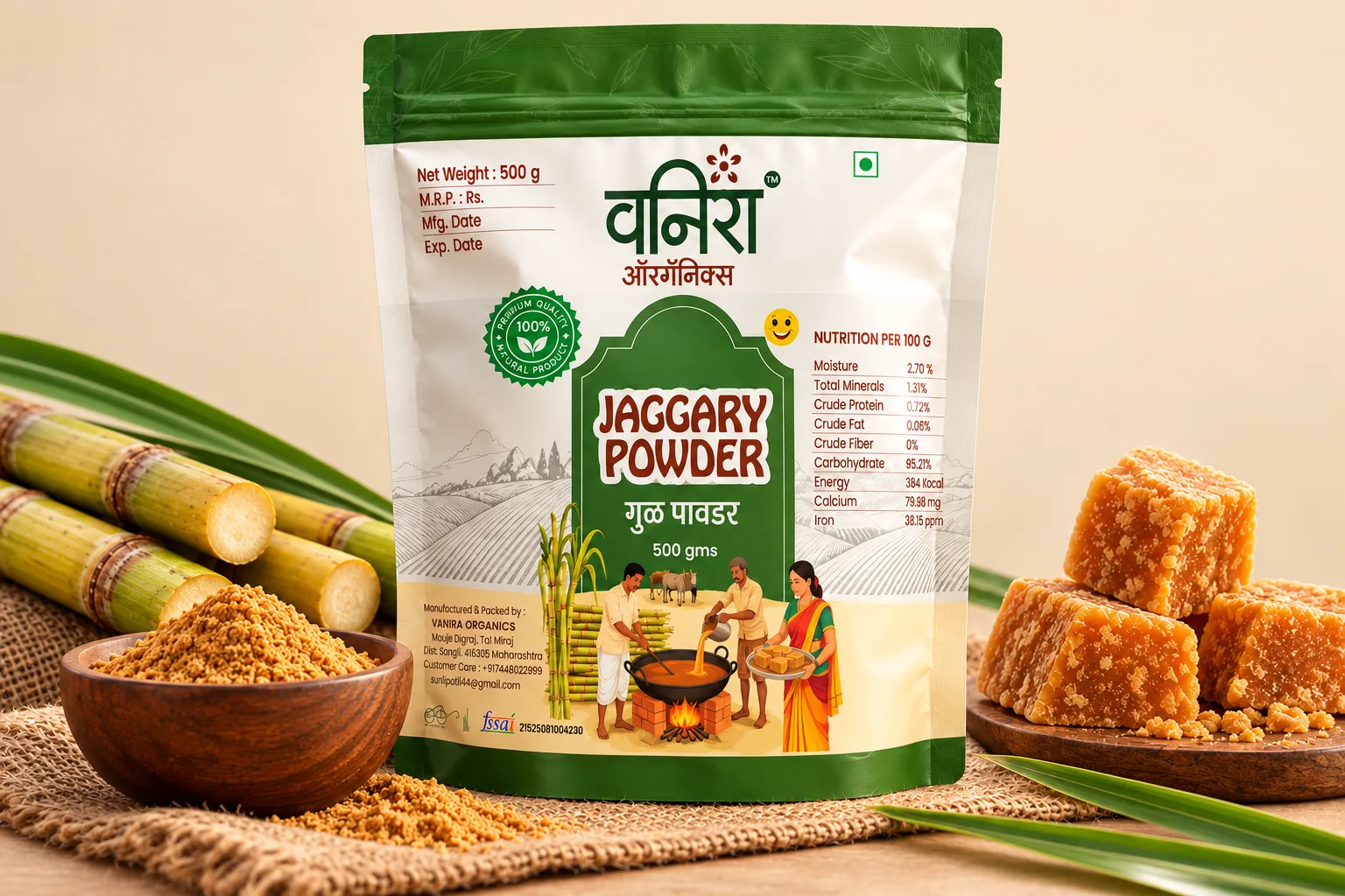 Jaggery Pouch Packaging
