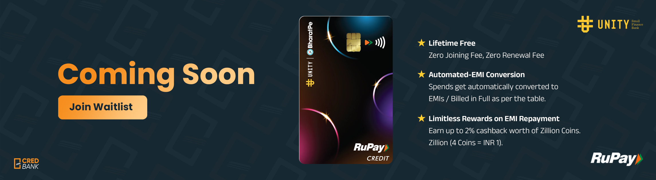 UNITY BANK BHARATPE CREDIT CARD