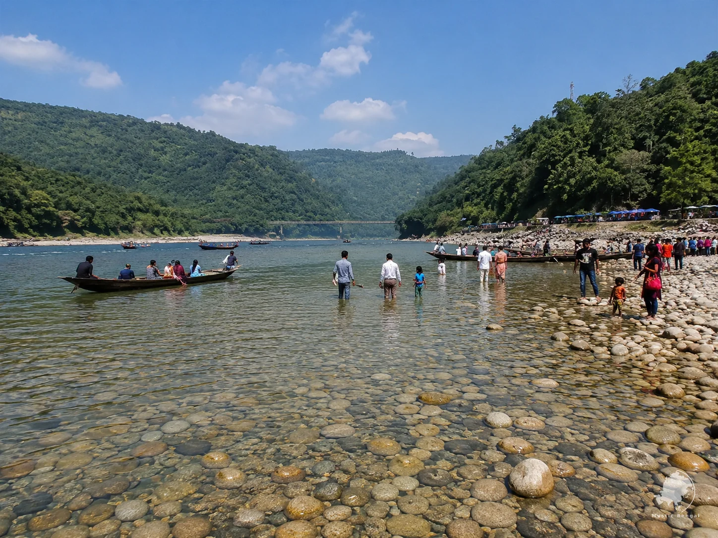 Jaflong with local tourist