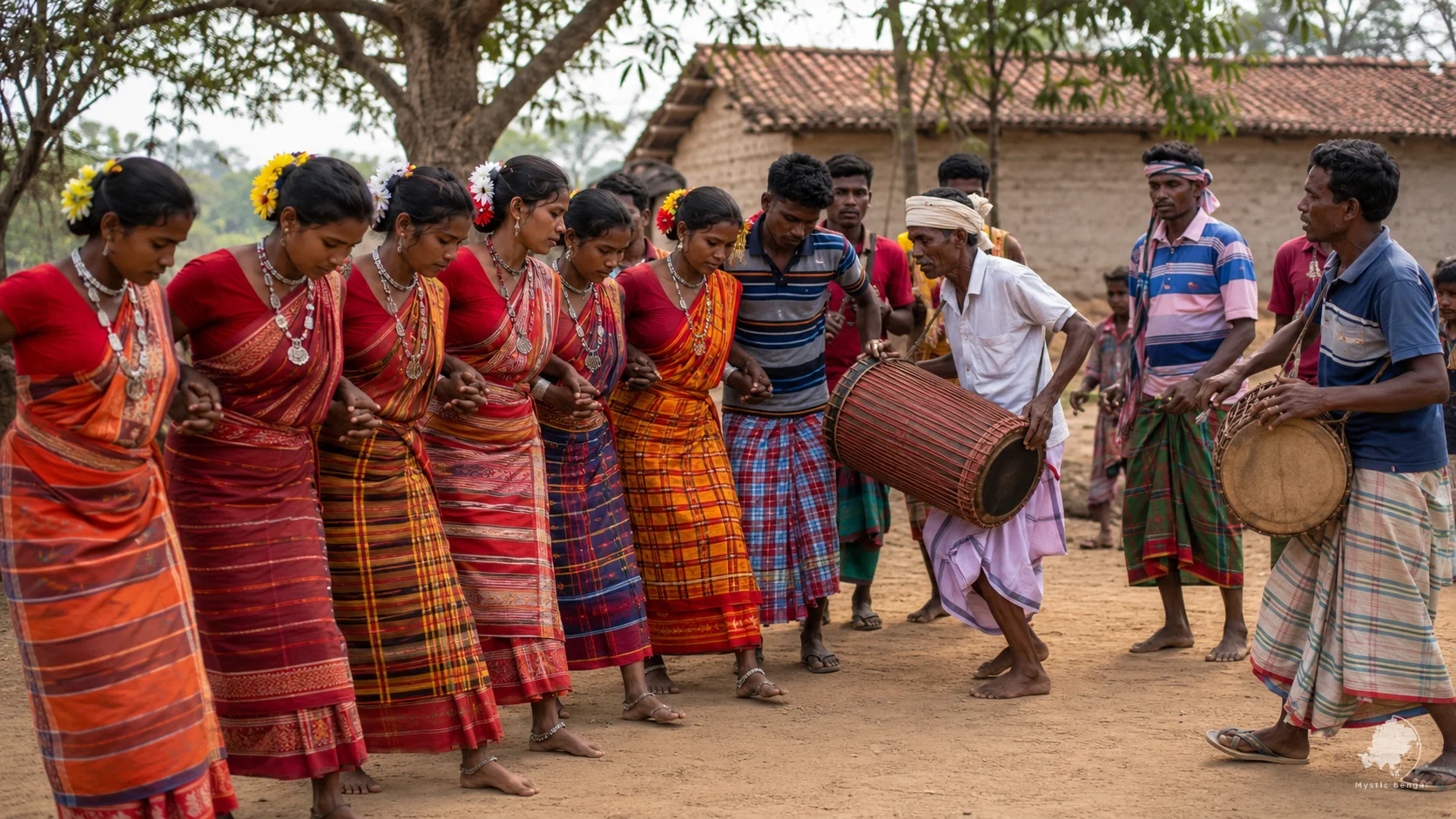 Chittagong Hill Tracts: grils dancing during festival