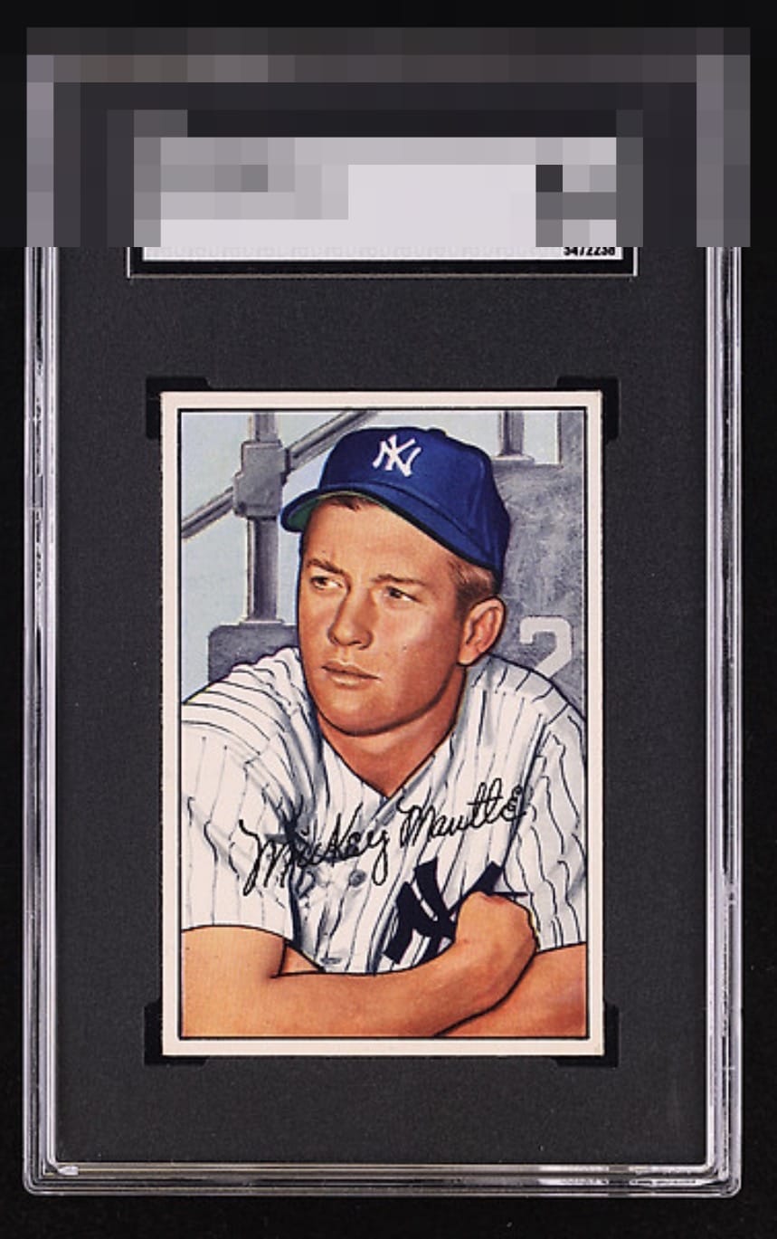 1952 Bowman Mickey Mantle #101