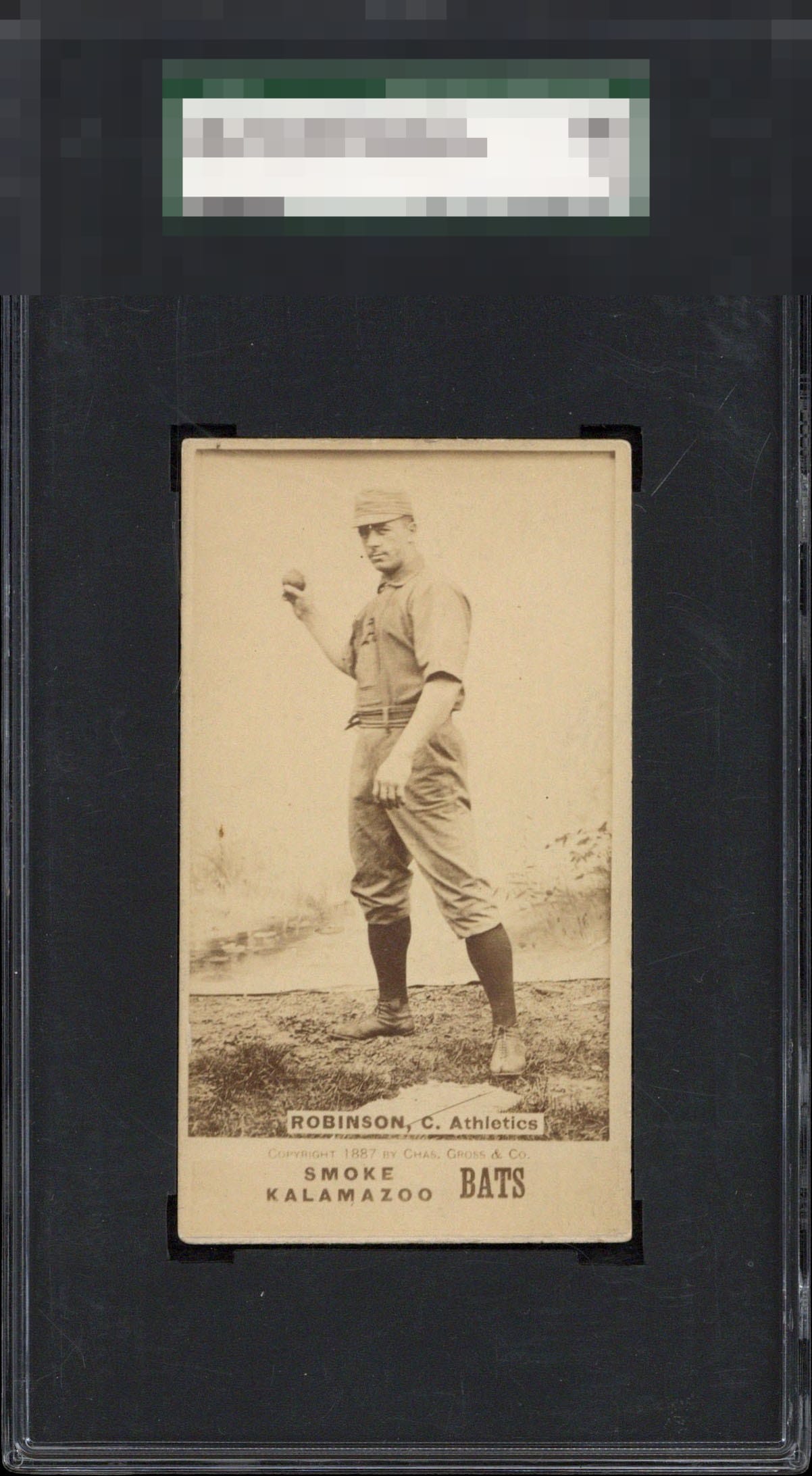 1887 N690 Kalamazoo Bats Wilbert Robinson
