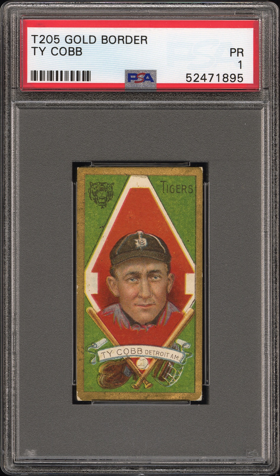 1911 T205 GOLD BORDER TY COBB