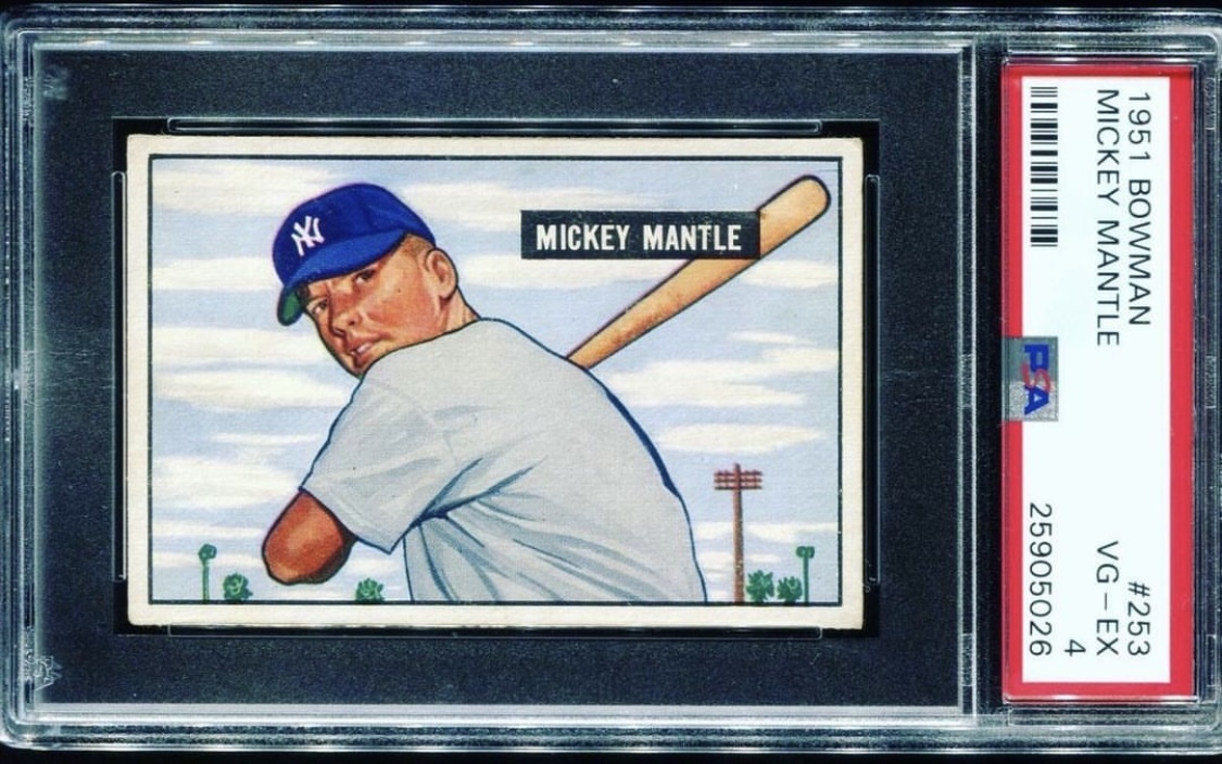 1951 BOWMAN MICKEY MANTLE