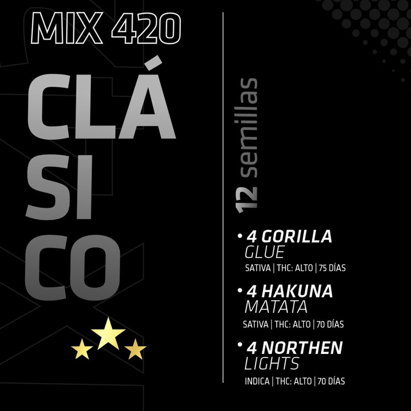 MIX CLASICO 12 AUTOFLORECIENTES