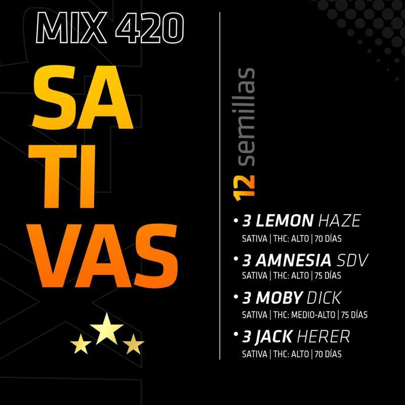 MIX SATIVAS 12 AUTOFLORECIENTES