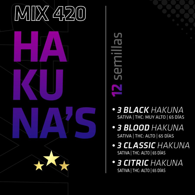 MIX HAKUNA'S 12 AUTOFLORECIENTES
