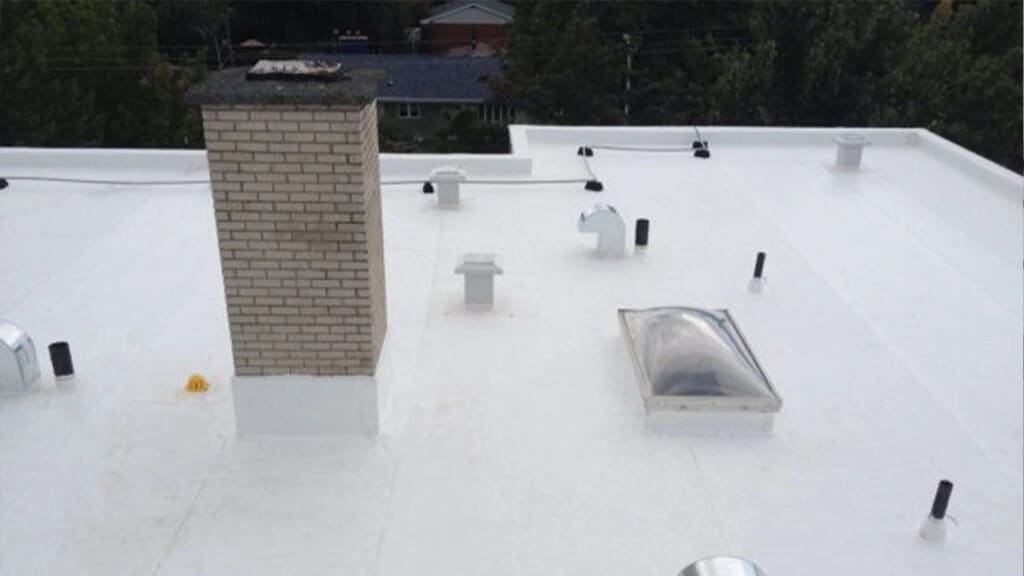 Commercial flat roofing system
