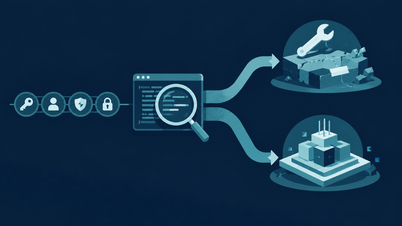 Decision path from recovering access and auditing code to choosing between rescuing and rebuilding a half-built app