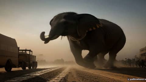 Elephant Rampage in Shivamogga: Bullock Cart Sparks Chaotic Dash