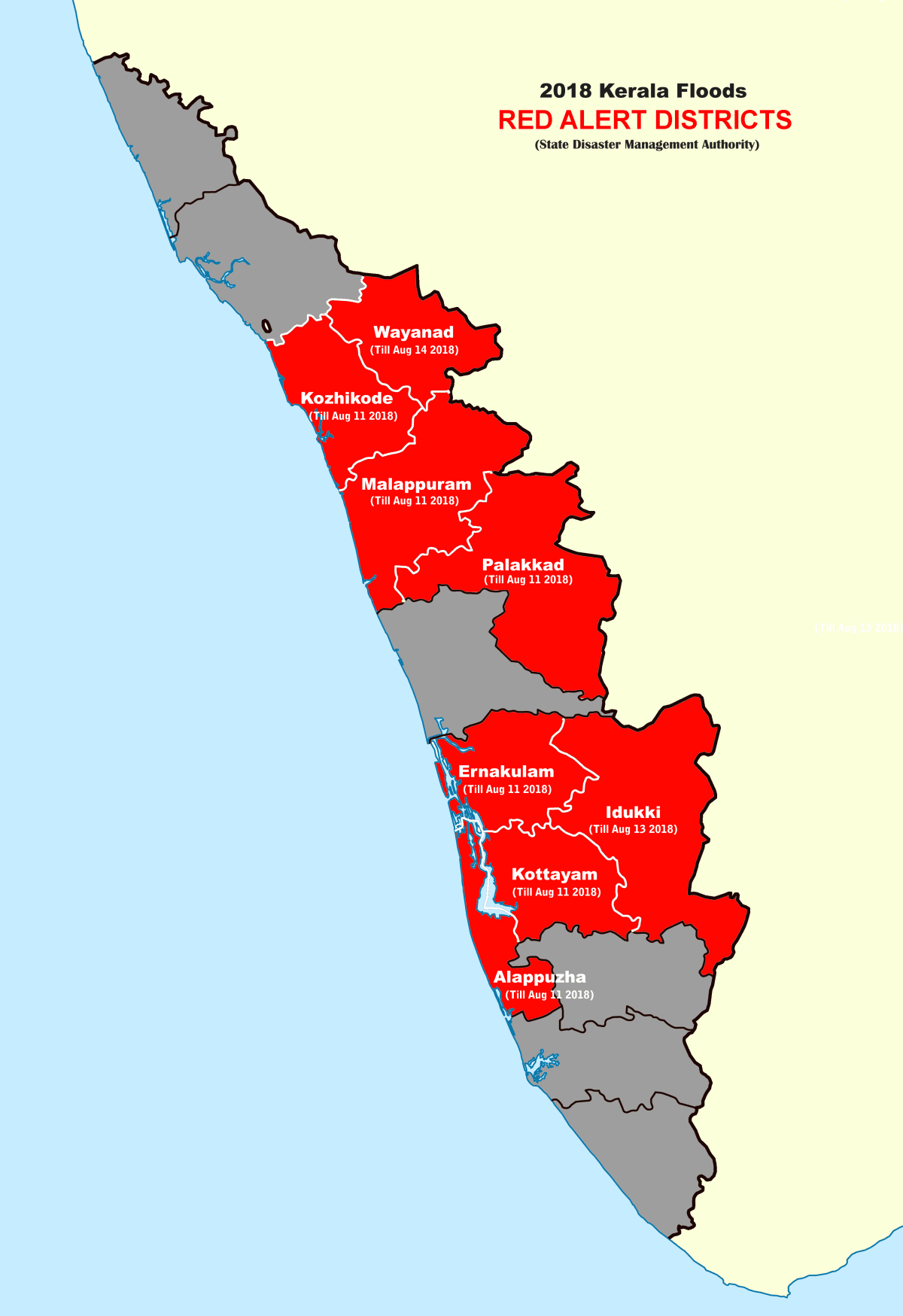 Kerala Braces for Torrential Downpours: Orange Alerts in 10 Districts Amid Lightning Threat