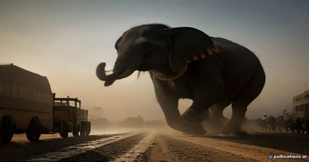 Elephant Rampage in Shivamogga: Bullock Cart Sparks Chaotic Dash
