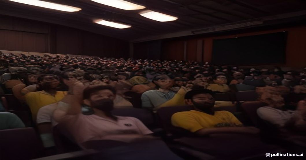 audience laughing in cinema hall