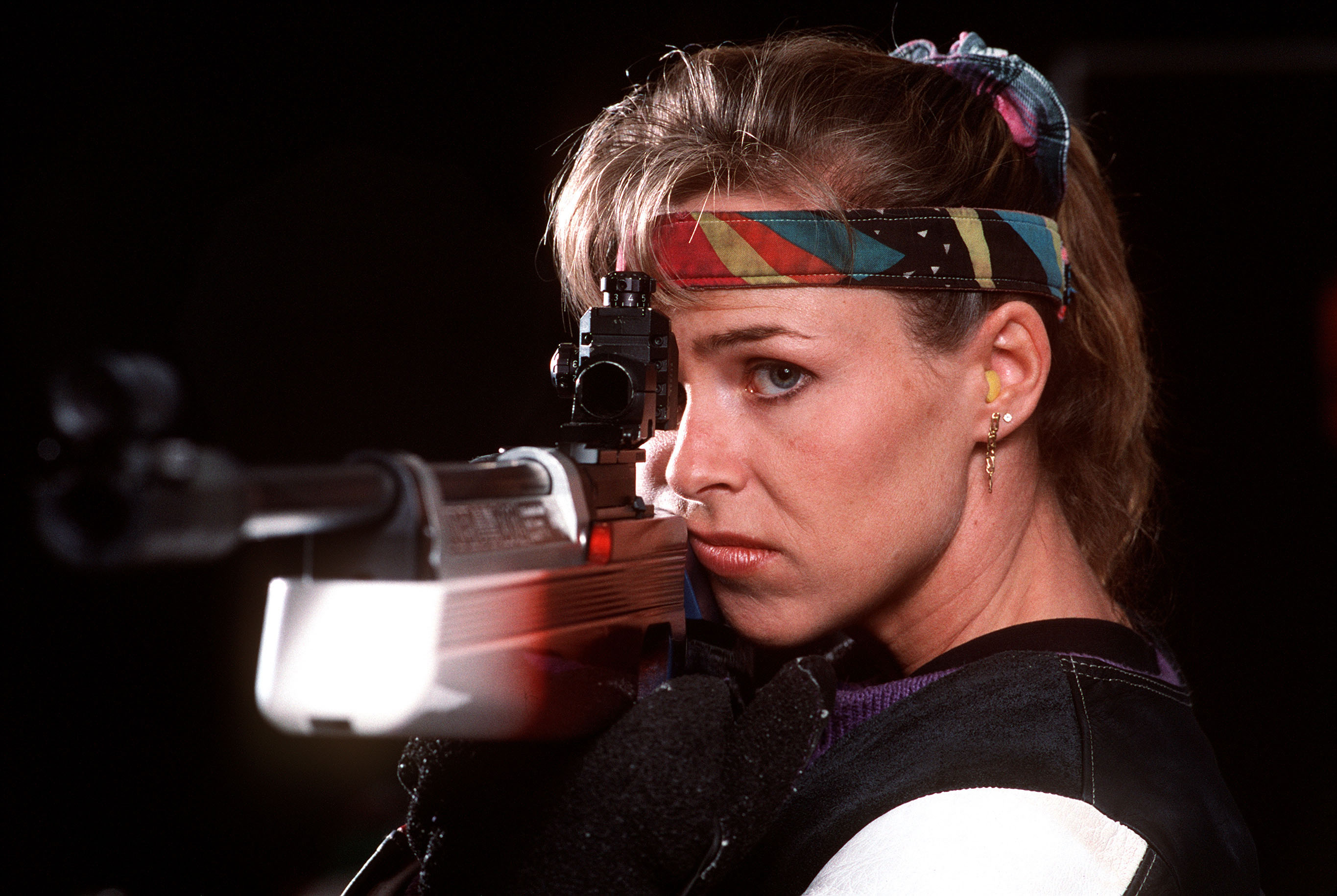 Asian Games shooting range crowd
