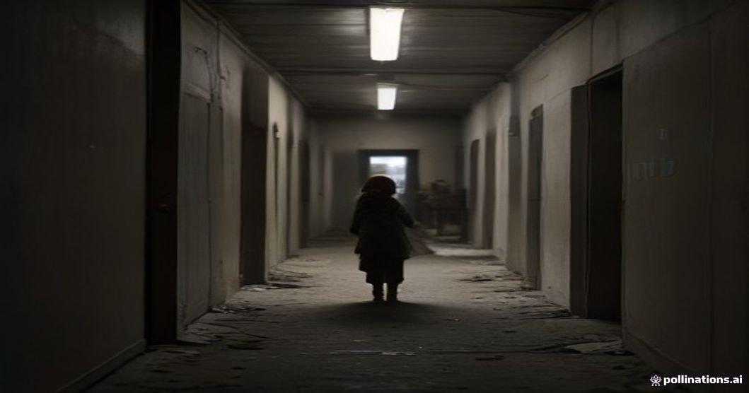 Ukrainian civilian shelter interior
