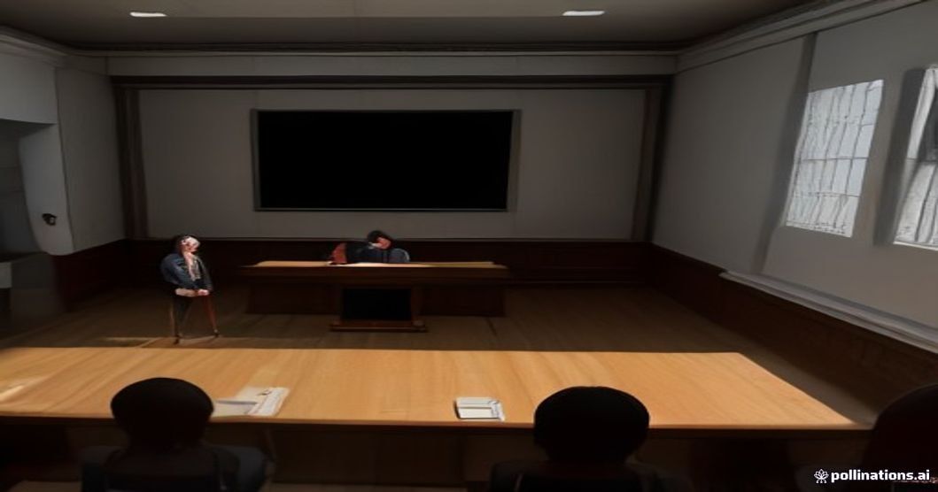 courtroom AI display