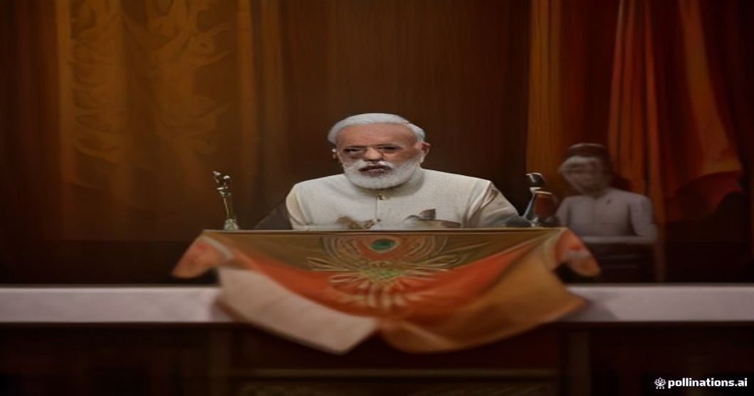 Modi addressing lawyers conference hall