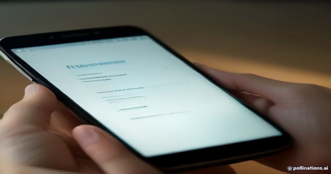 close-up of smartphone screen being tapped