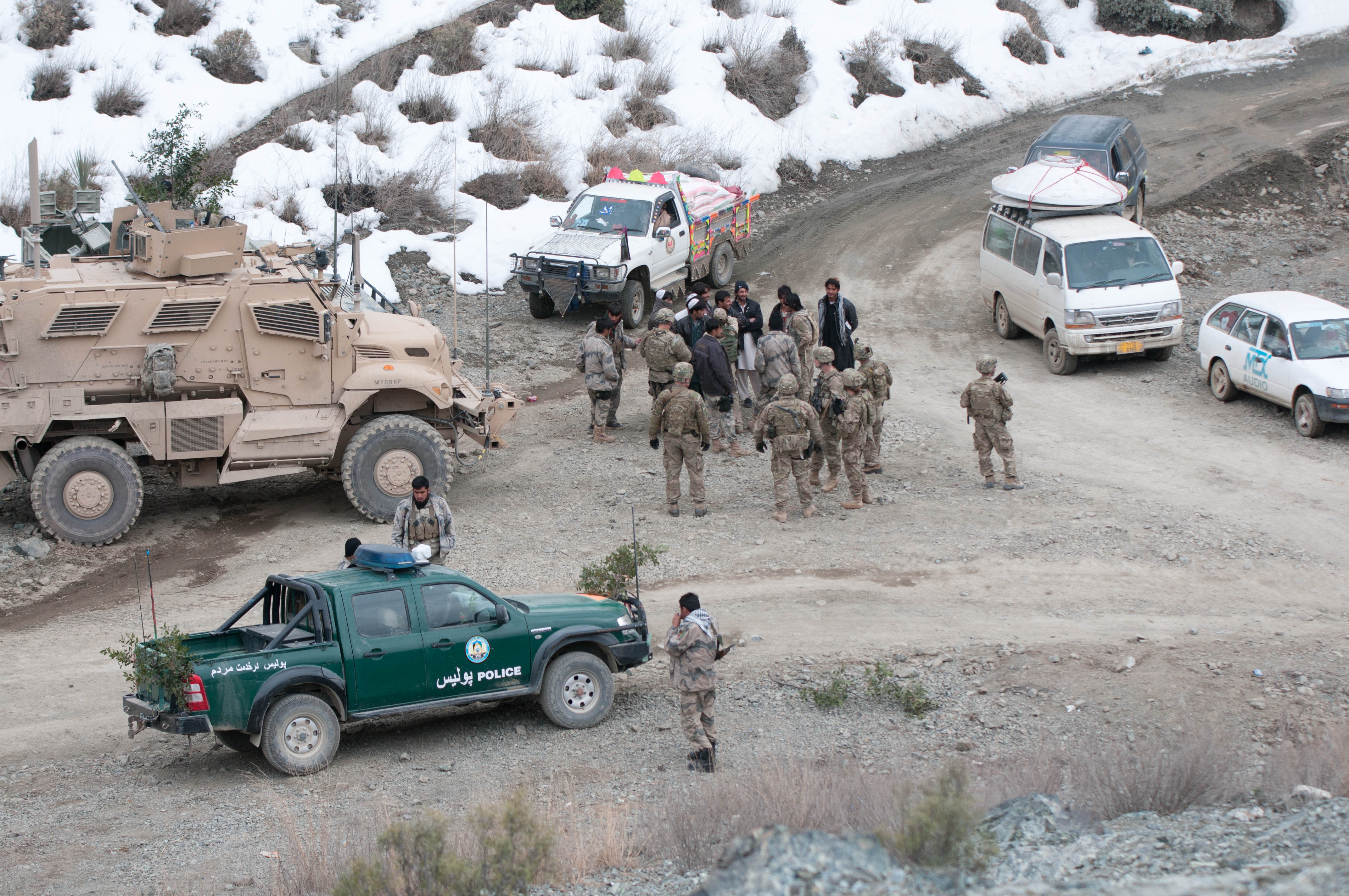Khyber Pakhtunkhwa mountainous checkpoint
