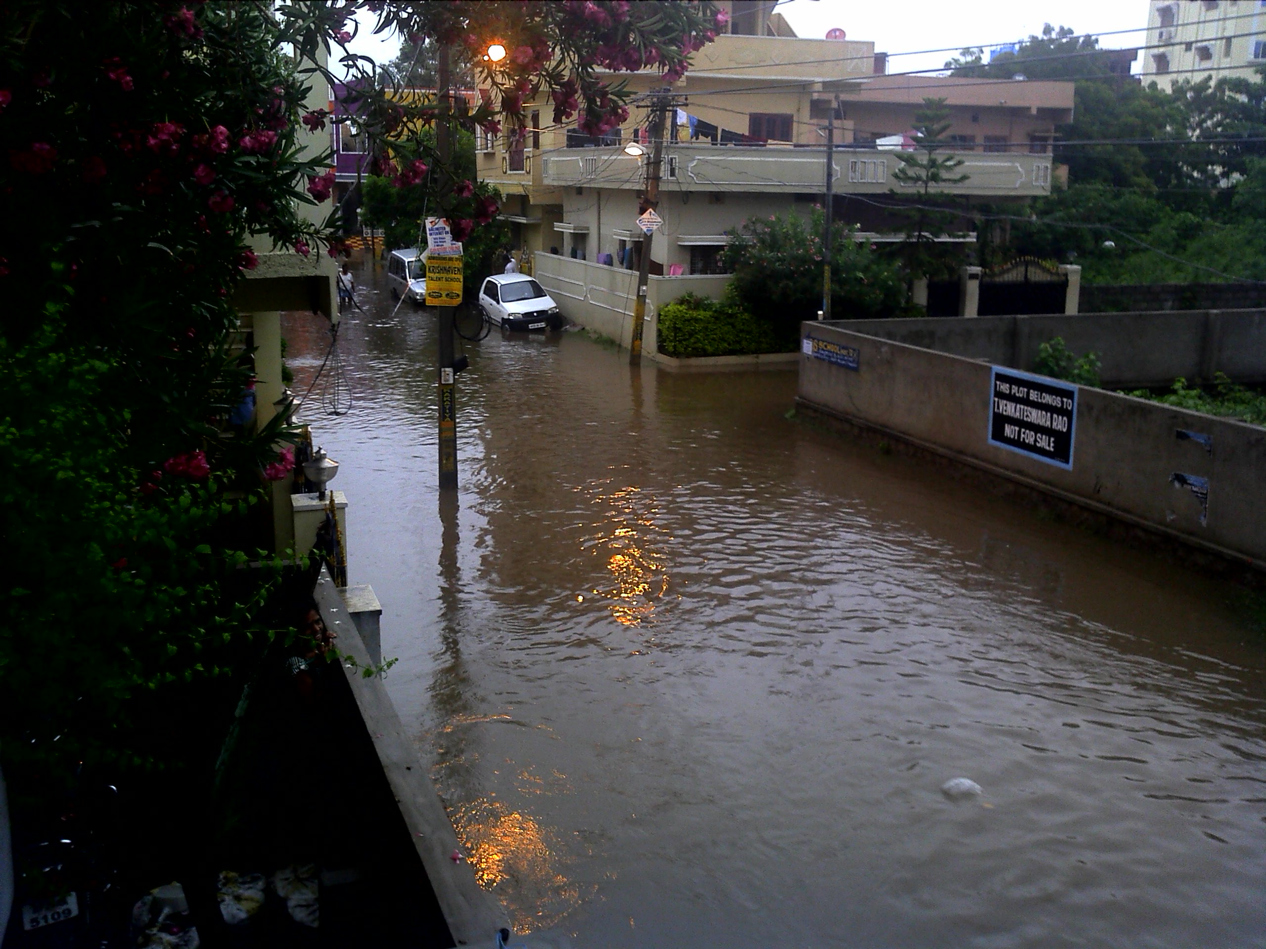 Hyderabad flooded streets
