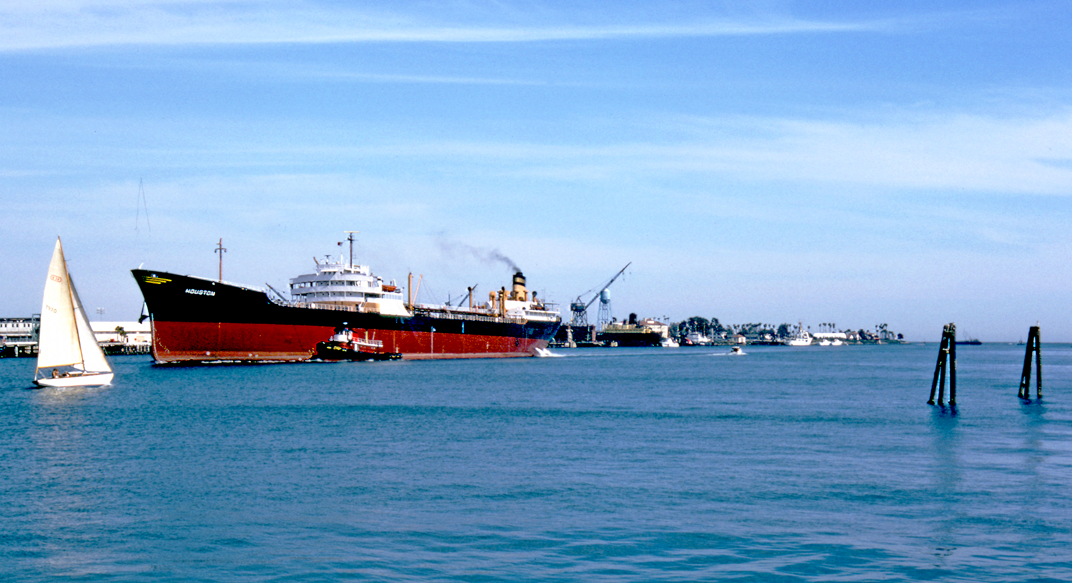 Port of Los Angeles cargo ships