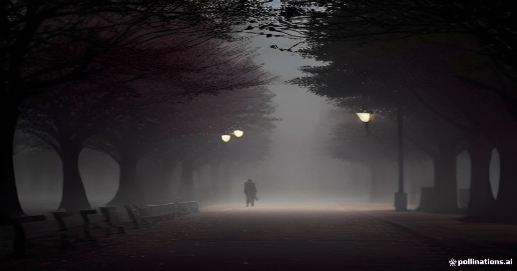 Delhi municipal park bench dusk